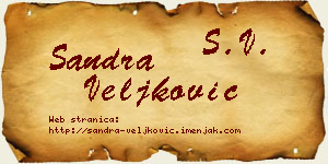 Sandra Veljković vizit kartica